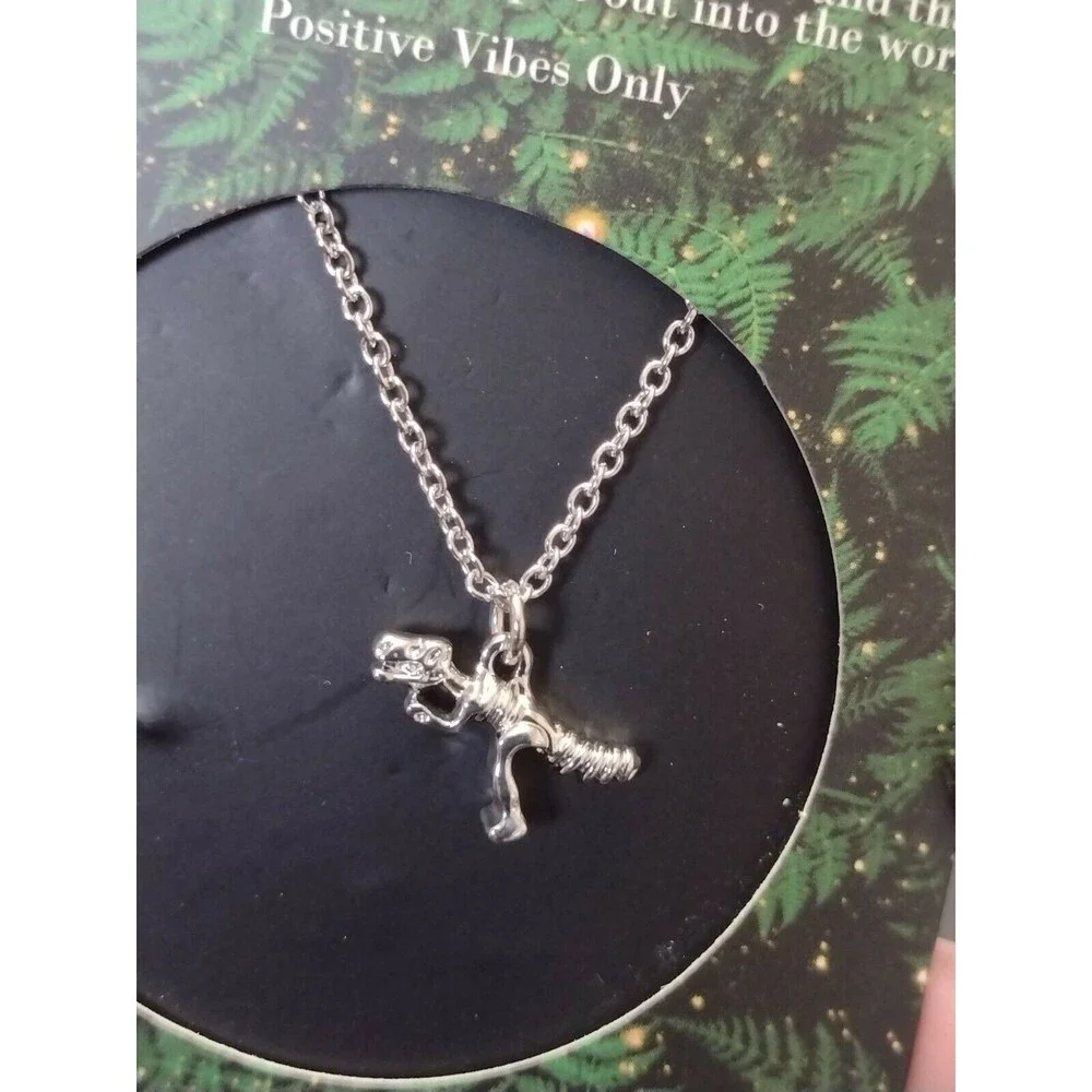 No Bones T-Rex pendant necklace dinosaur